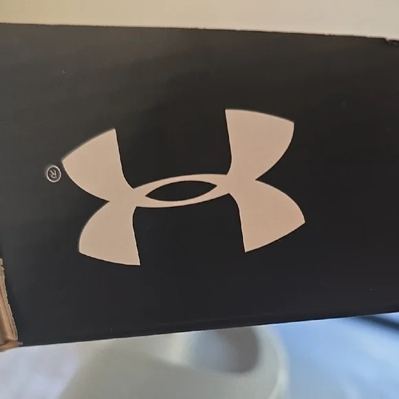 Under Armour White and Navy Sports Shoes - Picture 2 of 7